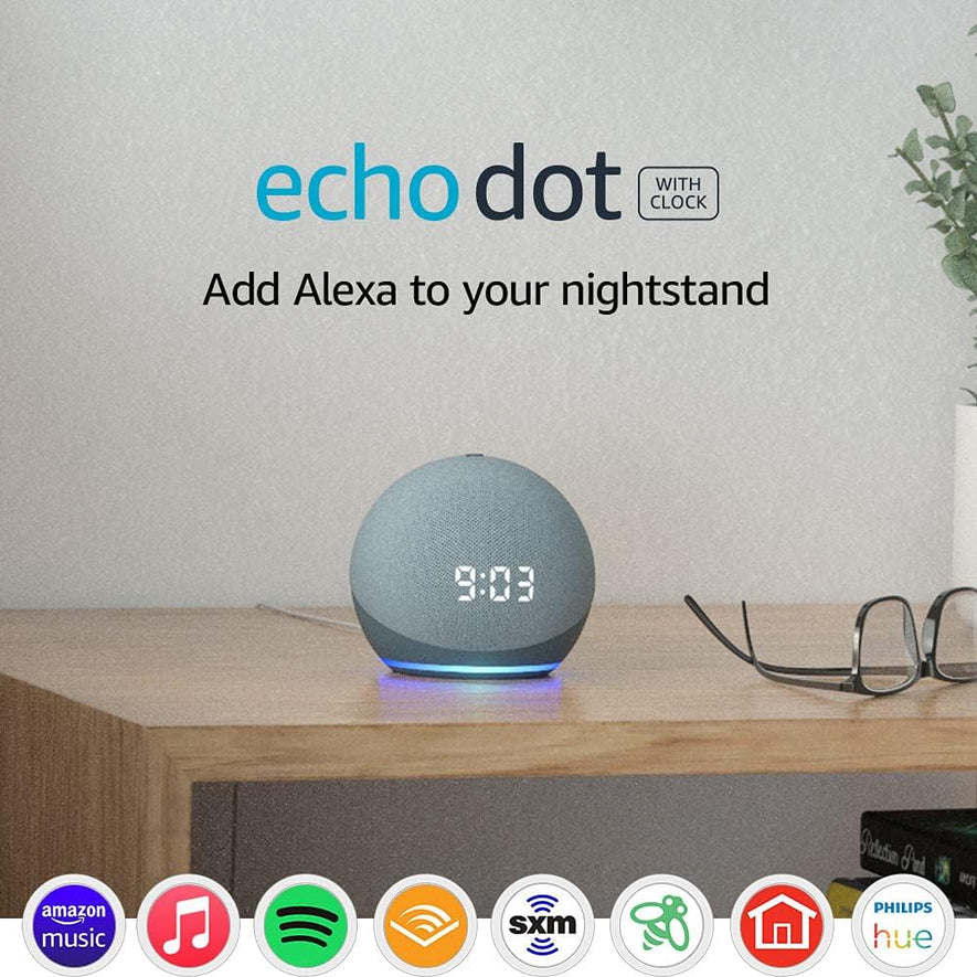 Alexa Echo Dot 4ta Gen (Con reloj)